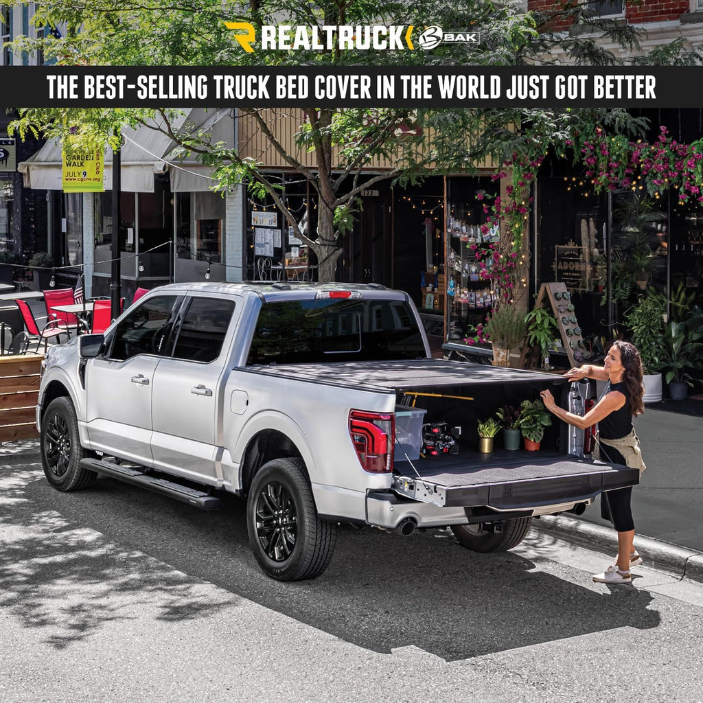 BAK Bakflip MX4 Hard Folding Truck Bed Tonneau Cover | 448339 | Fits 2021-2022 Ford F-150 5' 7" Bed (67.1")